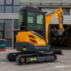 Fábrica de origen excavadora de orugas pequeña de 2.5 toneladas se puede equipar con ingeniería piloto hidráulica de excavadora pequeña