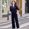 Moda para Mamá Otoño Ropa Traje con Sudadera con Capucha y Solapa Color Rojo Vino para Mujeres de Mediana Edad y Mayores Manga Larga Deportivo Dos Piezas Holgado Estilo Nuevo
