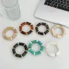 Pulsera de Nudo de Bambú Estilo Maillard Retro Transfronteriza Nueva para Mujer, Joyería Versátil de Nicho Accesorios con Cuerda Elástica de Alta Gama