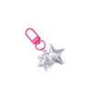 Chaveiro Pingente Gatinha Kt Estrela Espinha de Peixe Estilo Y2K Millenium Pingente de Contas Retro Americano Ornamento de Presente