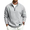 Comercio Electrónico Transfronterizo Otoño/Invierno Pesado Exterior Polar Cálido para Hombre Holgado Casual Deportivo Tallas Grandes Sudadera con Capucha y Cremallera