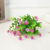 Flores Artificiales de Plástico, Camelia Simulada de Siete Pétalos, Divisor de Hogar, Arreglo Floral, Divisor de Restaurante, Planta Simulada de Eucalipto