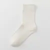 Calcetines Zhuji para Hombre Otoño e Invierno Espesados Calientes de Cachemira Color Sólido Calcetines de Negocios para Hombre Absorbentes de Sudor Transpirables de Media Pantorrilla