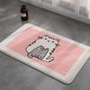 Alfombra Absorbente para Piso de Baño Estilo Dibujos Animados Alfombra Corazón de Niña Alfombra para Entrada de Casa Sala de Estar Dormitorio Baño Antideslizante