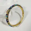 Joias Yongge Estilo Corte Retrô Europeu e Americano Pulseira de Flor Multicor com Óleo Gotejado Novo Estilo Chinês Pulseira de Fragmento Floral Esmaltado
