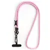 Arnés de cordón para teléfono móvil de 8 mm, color dopamina de moda, poliéster tejido, reflectante, cuerda diagonal para teléfono móvil, hebilla de montañismo, DIY