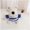 [Solo Ropa] Ropa para Cachorros West Highland Accesorios Lindos Suéter Sombrero Set de Abrigo