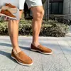 Mocassins de Verão Masculinos, Sapatos Rasos Casuais, Sapatos de Condução Slip-On, Sapatos com Aba de Tamanho Grande para Cruzamento de Fronteiras