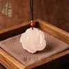 Colgante de Jade Buda Risueño Afgano Natural Colgante Buda Maitreya Collar Estilo Chino Regalo de Cumpleaños Oferta Especial Transmisión en Vivo