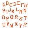 Pegatinas de tela bordadas 26 colores blanco y negro letras en inglés parche adhesivo número de uniforme escolar pinyin accesorios para ropa etiqueta de tela