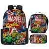 Mochila de Marvel Spider-Man Dibujos Animados Anime Bolsa Escolar Primaria Mochila Bolso de Mano Bolsa Sencilla para Lápices