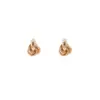 Nuevos Pendientes de Aro Doble con Diseño Retorcido de Nicho Europeo y Americano Pendientes de Aro Geométricos Simples de Moda Transfronterizos para Mujer