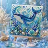 Pintura de Diamantes de Perlas 5D Animales Marinos Transfronterizo Amazon Temu 20*20 DIY Pintura Decorativa Venta al por Mayor en Grandes Cantidades