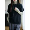 Outono/Inverno 2026 Novo Estilo Coreano Colete de Tricô Feminino Gola Redonda Pulôver Solto Camada Casual Versátil Colete Cardigan