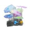 Suministros para Acuarios Tanque de Peces Rocalla Decoración de Paisajismo para Tanque de Peces Hierba Acuática Artificial Luminosa Hongo Hoja de Loto Decoración de Silicona