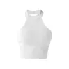 Ropa interior deportiva con cuello halter para mujer, chaleco de tirantes para yoga con almohadilla en el pecho, sujetador de fitness, espalda hermosa con realce