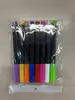 Caneta Fluorescente Líquida à Base de Água Acrílica para Grafite Infantil Sem Pó Quadro Negro com Luz LED Livro de Pintura Colorido