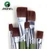 Pincel Gouache Aquarela Cabelo de Cavalo Verde Mali Pincel para Tinta Acrílica Pincel em Forma de Leque Pincel Chato