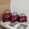 Bolso Kelly Original de Alta Gama con Patrón de Cocodrilo para Mujer, Bolso de Mano de Moda y Versátil para el Trabajo, Bolso Cruzado Trapezoidal
