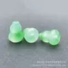 Acessórios de Joias de Porcelana de Gelo Jade Padrão de Flor Cabaça Atacado de Alta Qualidade, Pingentes Pequenos de Pedra de Jade Acessórios Manuais DIY Costura