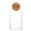 Suministro Transfronterizo de Frascos Sellados para Cocina, Frascos de Vidrio de Borosilicato Alto para Granos y Snacks, Frascos para Granos de Café, Frascos para Té