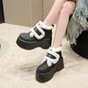2024 Inverno Nova Chegada Botas de Cano Curto Calçados Quentes de Algodão Grosso para Exterior Velcro Sola Grossa Botas de Neve Femininas