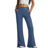 Pantalones de Yoga de Cintura Alta Micro Acampanados para Mujer, Elásticos en Cuatro Direcciones, Pantalones de Fitness con Sensación de Segunda Piel, Control de Abdomen, Elevación de Glúteos, Pantalones Acampanados Deportivos, Se Pueden Usar Diariamente