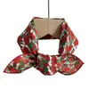 Pañuelo Cuadrado Pequeño de Algodón y Lino Floral Delgado para Primavera y Verano para Mujer, Pañuelo de Seda Estampado Versátil, Pañuelo Decorativo Multifuncional para la Cabeza y Lazo para el Cabello