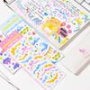 Pingzhang Pegatinas Serie Circo Arcoíris Coreano ins Cinta de Lazo Cuaderno de Bocetos Pegatinas Decorativas DIY 9