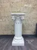 Troféu Dourado Europeu de Casamento Coluna Romana Dourada Branca Vaso de Flores Fibra de Vidro Props de Guia de Estrada