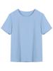 Camiseta de Manga Corta Suelta con Cuello Redondo de 15 Colores Songming Wang Zha para Mujer Camiseta Básica Estilo Nuevo Líneas Trece de Guangzhou Dn218