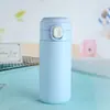 Copo de ervilha com tampa de mola inteligente de aço inoxidável 304 copo de água a vácuo com medição de temperatura portátil presente para estudante carro atacado