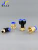 Conector Rápido para Mangueira de Ar Plug Rápido Componente Pneumático Conector Economizador de Mão de Obra União Redutora de Tubo Tê de Diâmetro Variável Cotovelo Reto
