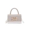 Bolso de mano para mujer 2024 Nuevo Otoño e Invierno Moda Bolso de hombro axilar Bolso bandolera europeo y americano Bolso cuadrado pequeño artístico de moda