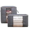 Novo Material Carvão de Bambu Engrossado Armazenamento de Colcha Não Tecido Bolsa Grande Armazenamento de Colcha em Movimento Bolsa Roupas Fit Bag