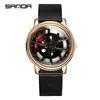 SANDA SANDA 1025 reloj de cuarzo para hombre hueco casual moda movimiento japonés Reloj para hombre