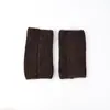 Polainas de tricô listradas de lã femininas, mangas para as pernas caneladas espessadas de outono e inverno, adequadas para usar em camadas com leggings