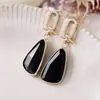 Pendientes de Diseñador de Moda para Viajes Diarios, Cristales de Piedra Natural de Alta Calidad Europeos, Americanos, Japoneses y Coreanos, Chapados en Cobre con Oro Real, Alta Retención de Color