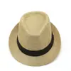 Sombrero de Lino Estilo Británico Transfronterizo Panama de Ala Ancha Moda Outdoor Viaje Actuación Diario Casual Decorativo Sombrero para el Sol