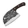 Fábrica em estoque faca de corte forjada de aço inoxidável faca de cabeça de peixe de grão horizontal faca de cozinha de cozinha doméstica faca de cabeça de peixe forjada à mão
