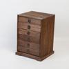 Caja de té Pu'er de madera maciza, bandeja de té retro, estante para té, caja de regalo con forma de pastel de hojas, caja de almacenamiento multicapa tipo cajón, estante de almacenamiento