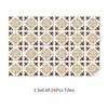 Azulejos Florales Retro Dormitorio Sala de Estar Renovación Pegatinas de Pared Decorativas Autoadhesivas Cocina Baño Azulejos de Pared Impermeables y a Prueba de Aceite