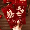 Envelope Vermelho de Presente 2026 Novo Modelo Boa Sorte Universal Casamento Lembrança Dinheiro da Sorte Estampagem Dourada Dez Mil Yuan Envelope Vermelho