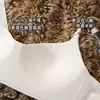 Sujetador Push-Up para Mujer con Lunares, Escote Bajo, Tirantes Finos, Copas Redondas, Sin Costuras, Espalda Bonita, Pedrería Brillante, Cuello Halter, Ropa Interior Invisible para Pechos Pequeños