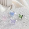 Anillo Mariposa Foto Degradado de Color Zibo Diseño Nicho Hecho a Mano Vidrio Artesanía Boshan Joyería