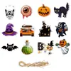 Etiquetas de Decoração de Festa de Halloween para Novos Produtos Transfronteiriços, Enfeites Pendentes, Montagem de Cena para Casa Assombrada do Festival Fantasma, Decorações de Abóbora de Halloween