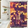 Cortina divisoria con impresión digital, venta al por mayor, cortina de ducha europea y americana, cortina de baño personalizable, cortina de baño impermeable, cortina de bloqueo