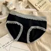 Roupa íntima feminina 100% algodão para meninas 2025 Novo Estilo Algodão Antibacteriano Gancho Estendido Renda Francesa Quatro Estações Sexy Calcinha
