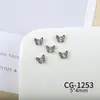 Joias para Nail Art da Nova Série Borboleta, Zircônia Brilhante de Luxo Acessível Borboleta Vazada Cor White K Acessórios de Unha Usáveis