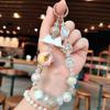 Nuevo Llavero de Donut con Cuentas Cadena para Teléfono Móvil Correa de Muñeca Portátil Cadena Colgante Lanyard Colgante para Bolso Llavero